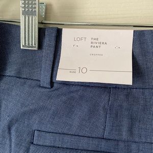 Loft Riviera pant, blue, NWT!